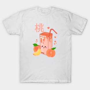 Kawaii Peach Milk T-Shirt
